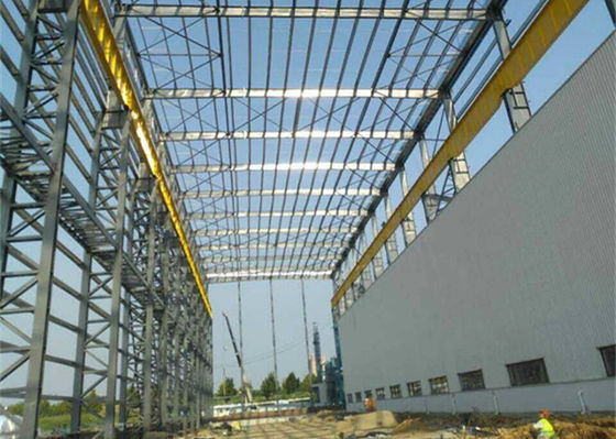 Oficina pesada pré-fabricada de alta qualidade da construção de aço das estrutura com guindaste