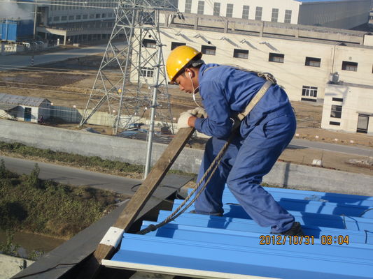 Armazém da construção de aço do telhado do EPS do vento da seção de H anti