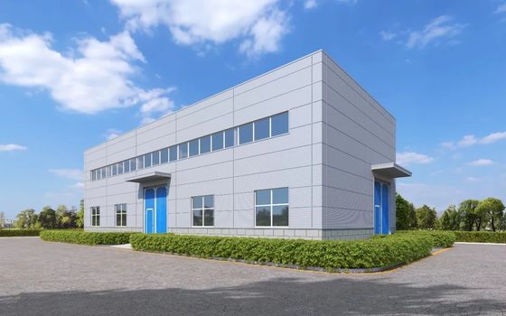 Construção estrutural de aço pré-fabricada Tekla que modela o projeto portal rígido do quadro