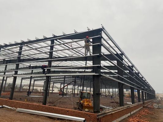 Construção estrutural de aço da oficina do quadro rígido pré-fabricado