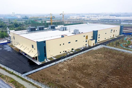 Oficina pré-fabricada da construção de aço do revestimento agradável que constrói uma solução da entrega da parada