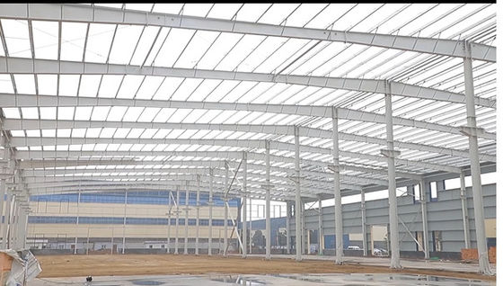 Construção moderna de estrutura de aço leve Edifício de armazém com cinco tipos principais de componentes estruturais