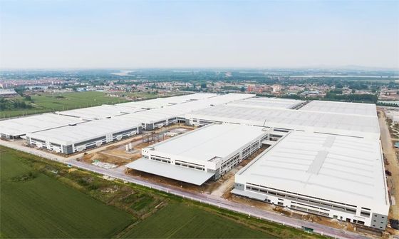 Portal pintado Estrutura de aço pré-fabricada de armazenamento para eficiência e estabilidade