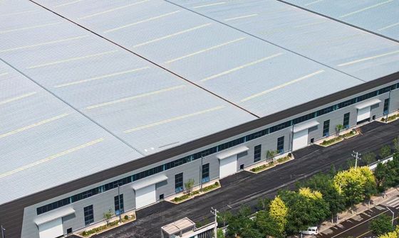 Desenho de modelo 3D Armazém de estrutura de aço durável Soluções de armazenamento durável industrial